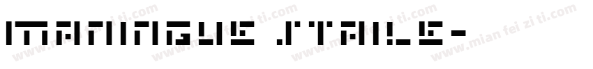 Maningue Staile字体转换